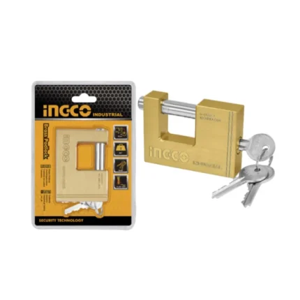 Candado de seguridad ingco bloque tipo c industrial 90mm
