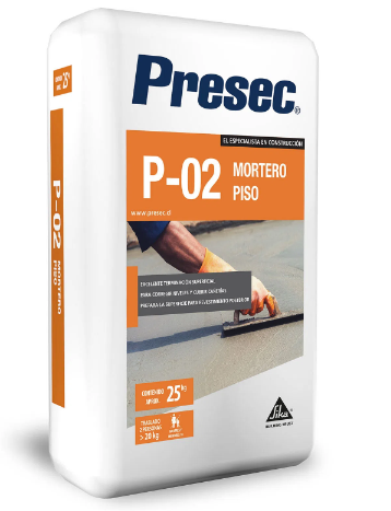 Mortero piso 25 kg Presec P02